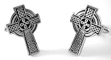 Silver Celtic High Cross Irish Cufflinks