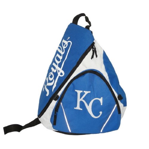 Kansas City Royals MLB Baseball Team Sling Shoulder Sports Bag / Athletic Backpack - Blue & Black (Size: one size)