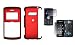 Red Rubberized Snap-On Cover Hard Case Cell Phone Protector + LCD Screen Protector for LG enV 3 VX9200