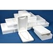 12 Bead Necklace Boxes White Leather Display Gift Box