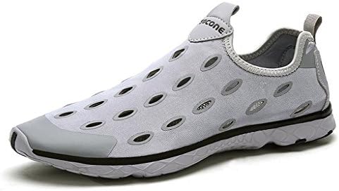 Laopengyou Fashion Men's Quick Drying Aqua Water Slip On Walking Shoes Gray45 M EU/10.5 D(M) US Comfortable material.