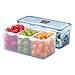 LOCK & LOCK 115-Fluid Ounce Rectangular Food Container with Divider, Tall, 14-Cup