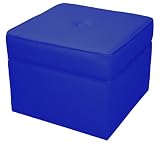 Royal Blue Upholstered Storage Cube Royal Blue Upholstered Storage Cube