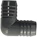 Spears 1406 Series PVC Tube Fitting, 90 Degree Elbow, Schedule 40, Gray, 1-1/4
