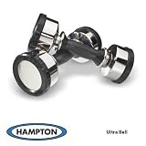 Hampton Ultra Bell Dumbbells with Black Gel Grip Urethane Handles - Sold in Pairs!
