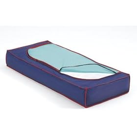 UNDERBED CHEST 109 X 46 X 15CM pdq - DARK BLUE/TURQUOISE