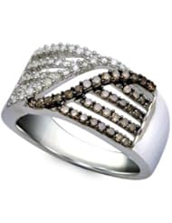 0.51CTW COGNAC DIAMOND BRIDAL RING
