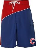 Chicago Cubs Youth Color Block Swim Trunks
