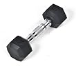 Rubber Coated Hex Dumbbells - Single Dumbbell