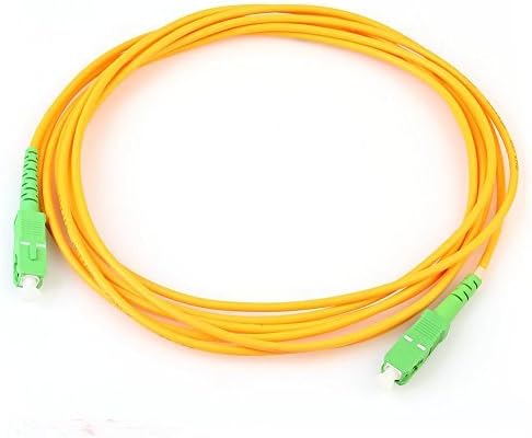 IEVE Single-Mode Fiber Patch Optic Cable SC/APC-SC/APC Simplex Computers Network-level,Cost-effective(2PCS,3 Meters/pcs)