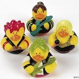 Girls Rock Star Rubber Ducks (1 dz)