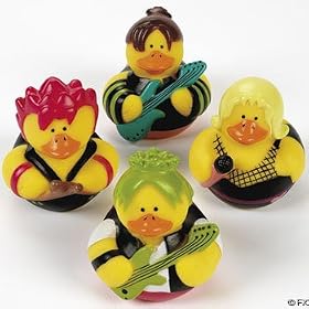Girls Rock Star Rubber Ducks (1 dz)
