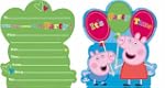 Inviti + busta pz. 6 Peppa Pig