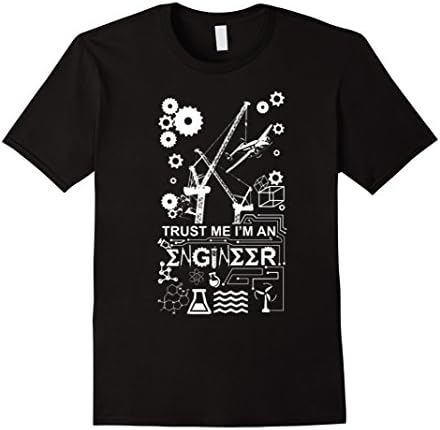 Men's TRUST ME I'M AN ENGINEER TSHIRT Medium Black