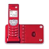 GE Designer Series Ultra-Slim Cordless Phone - Red