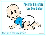 Pin the Pacifier on the Baby Caucasian Boy Baby Shower Game