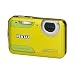 Pentax Optio WS80 Digitalkamera (10 Megapixel, 5-fach opt. Zoom, 6,9 cm (2,7 Zoll) Display, 1.5m wasserdicht, staubdicht) gelb/gr�n