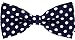 Tok Tok Designs® Handmade Boys Bow Ties - BK124 (Silky Navy Blue)