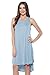 Womens Midi Tunic Dress, Casual Summer Lightweight Sleeveless Tunic W/Keyhole (S-XL)