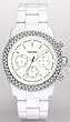 Fossil #CH2671 Women's Stella White Acrylic Chronograph Watch