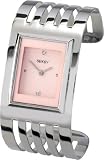 Seksy' Wristwear by Sekonda Ladies Watch 4195.37 with Pink Face and Stainless Steel Bangle