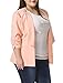 Alya Women Plus Size 3/4 Sleeves Turn Down Collar Blazer