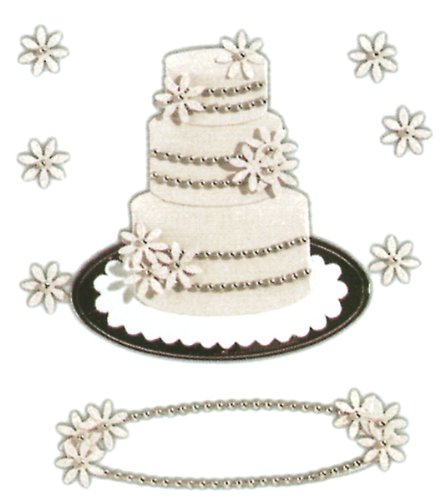 Jolees  Boutique Themed Ornate Stickers, Wedding 