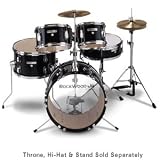 Hohner Rockwood Jr Drum Set - Black Finish 5 Piece Jr Drum Set