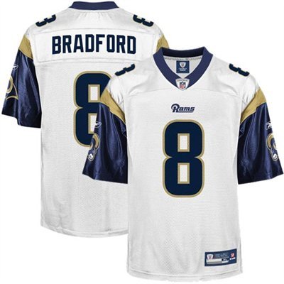Reebok Sam Bradford St. Louis Rams White Authentic Jersey Size 50