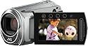 JVC GZ-MS 210 SEU SD-Card-Camcorder (SD/SDHC-Kartenslots, 39-fach optisher Zoom, 6,9 cm Display, USB 2.0) silber