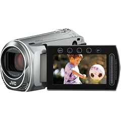 JVC GZ-MS 210 SEU SD-Card-Camcorder (SD/SDHC-Kartenslots, 39-fach optisher Zoom, 6,9 cm Display, USB 2.0) silber