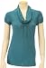 Pleated Cowl Neck Top