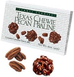 Texas Based Lammes Pralines Caramel and Candies 9 Oz BOX Gift Boxed with BOW