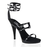 4 1/2 Inch Sexy Evening Shoe High Heel Stiletto Heel Black Sandal Shoe