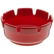 Gessner 263R 4-Inch Diameter by 1.5-Inch Depth Red Color Phenolic Deep Ashtray (Case of 72)