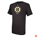 NHL Boston Bruins Primary Logo T-Shirt, Black, Small, Black