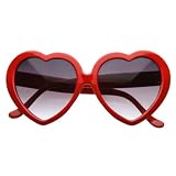 Large Oversized Womens Heart Shaped Sunglasses Cute Love...