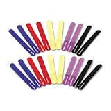 INNOVERA Cable Straps 7 Inch Assorted Colors 20/Pack Self-Attaching Repositionable Nylon