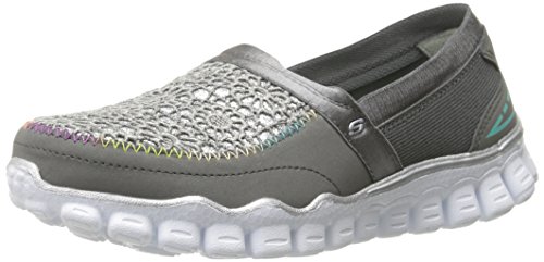 Skechers Kids Skech Flex II-Sugar Shake Sneaker (Little Kid/Big Kid), Charcoal/Multi, 1 M US Little Kid