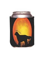 Rikki KnightTM Golden Retriever Dog Silhouette By Moon Design Drinks Cooler Neoprene Koozie