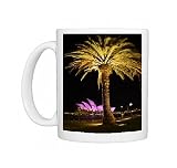 Festival of Light, Sydney Opera House and palm tree, Sydney, New South Wales, Photo Mugs