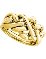 14K Yellow Gold Puzzle Ring: LADIES