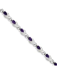 Sterling Silver Amethyst Bracelet