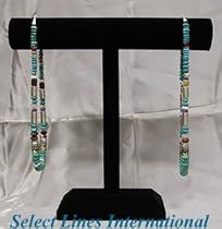 NEW Black Velvet Necklace T-Bar Jewelry Display Stand !