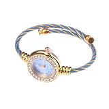 BestDealUSA Fashion Wire Round Design Arab Numerals Dial Bracelet Quartz Wristwatch