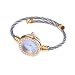 BestDealUSA Fashion Wire Round Design Arab Numerals Dial Bracelet Quartz Wristwatch