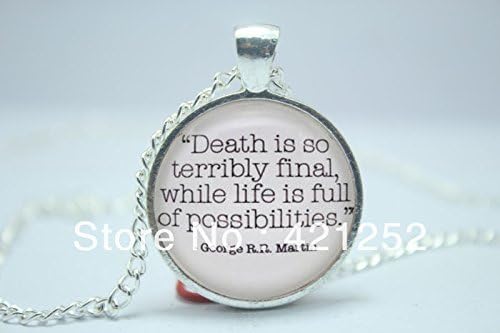 ArtShop Fashion Jewelry C. S. Lewis 'You Can'T Get A Cup Of Tea Big Enough Or A Book Long Enough.' Pendant Art Jewelry Glass Cabochon Necklace Christmas gift