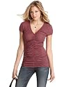 GUESS Top, Traci Ribbed Button Front
