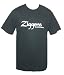 The Ziggens Black T-Shirt with White Text - Zildjian Style Logo with 