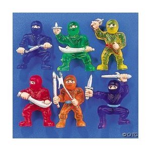 Fun express vinyl ninja warrior toys - 48 pieces